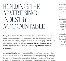 Holding the advertising industry accountable